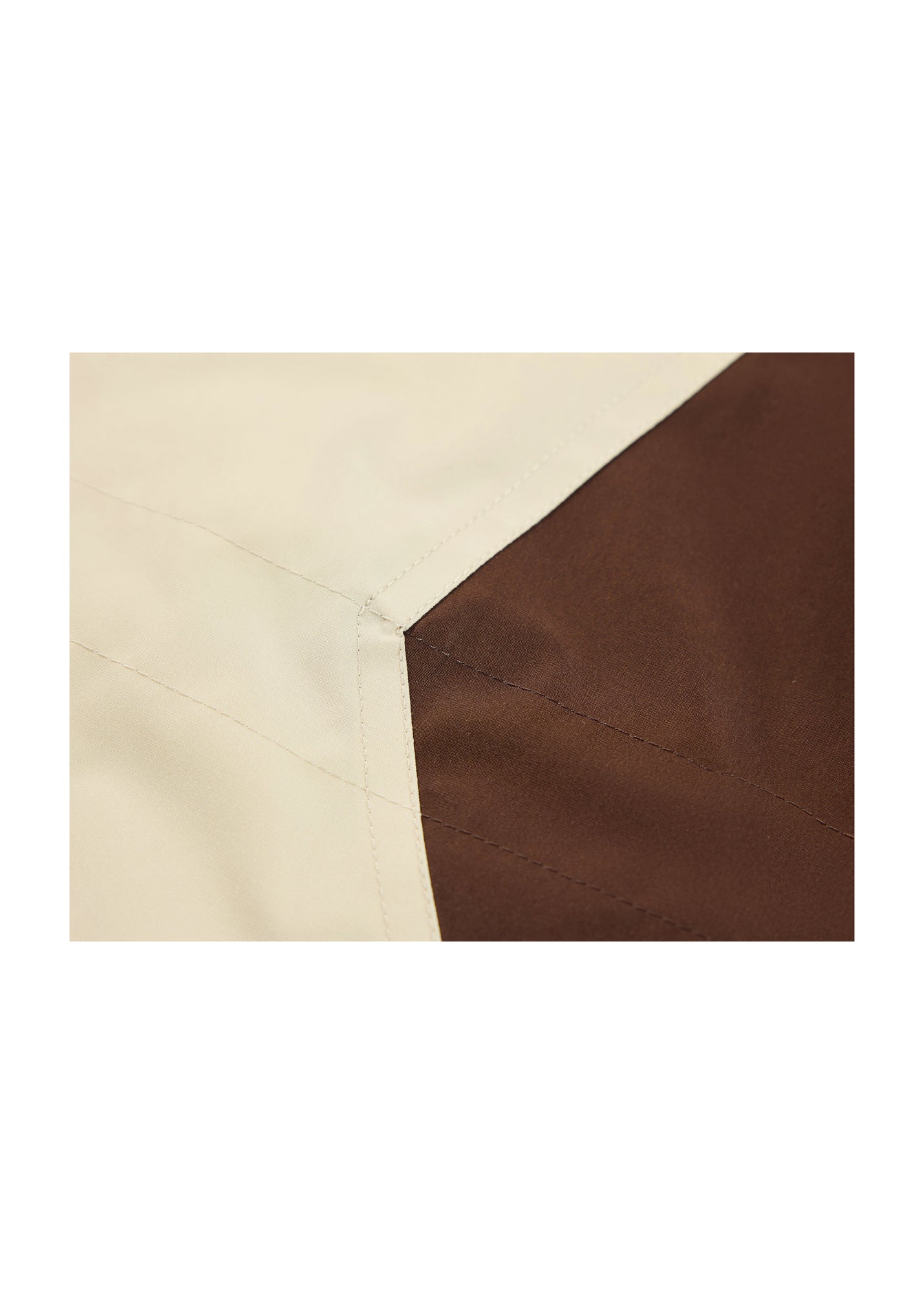Contrast Trim Coat | Beige