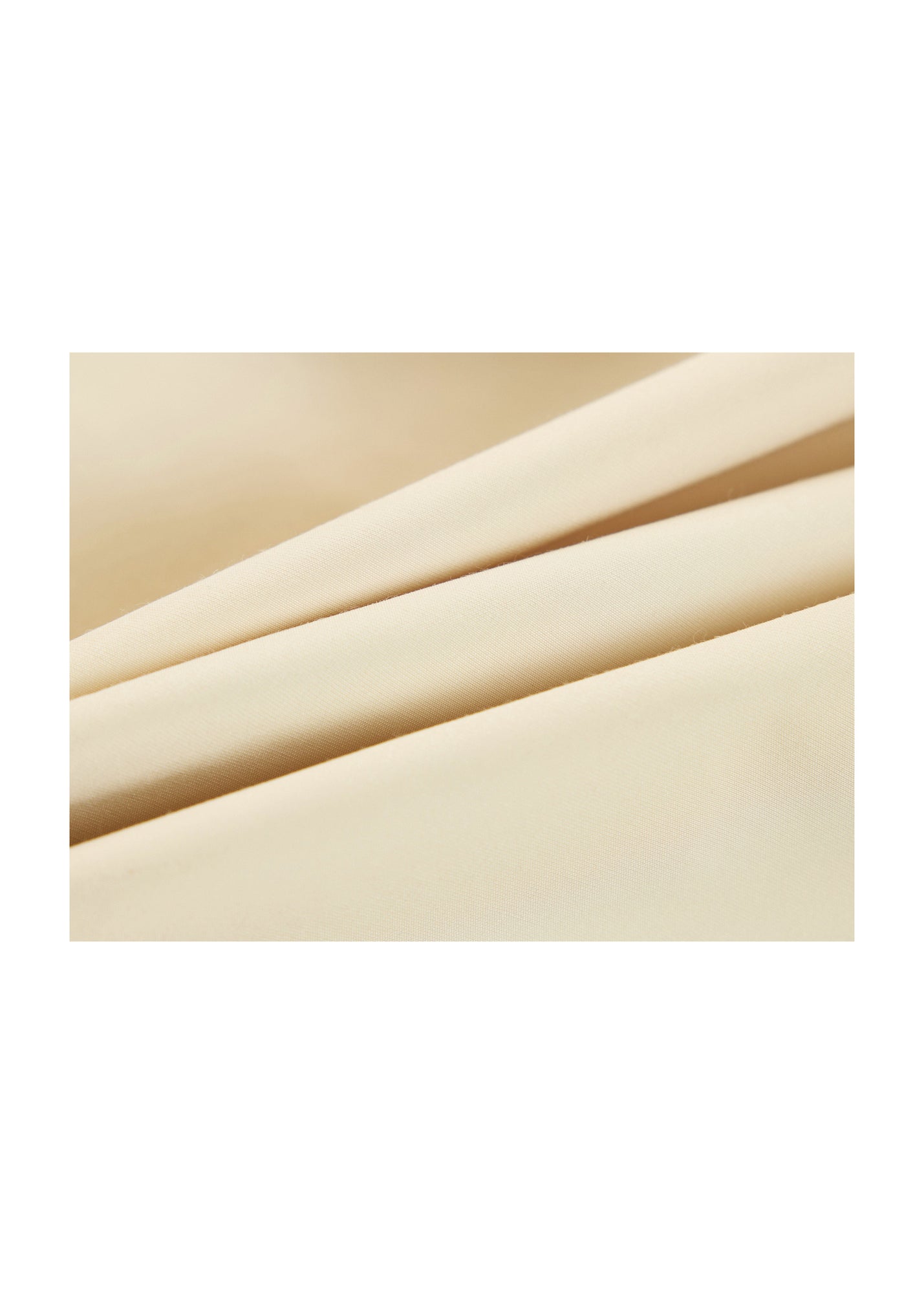 Contrast Trim Coat | Beige