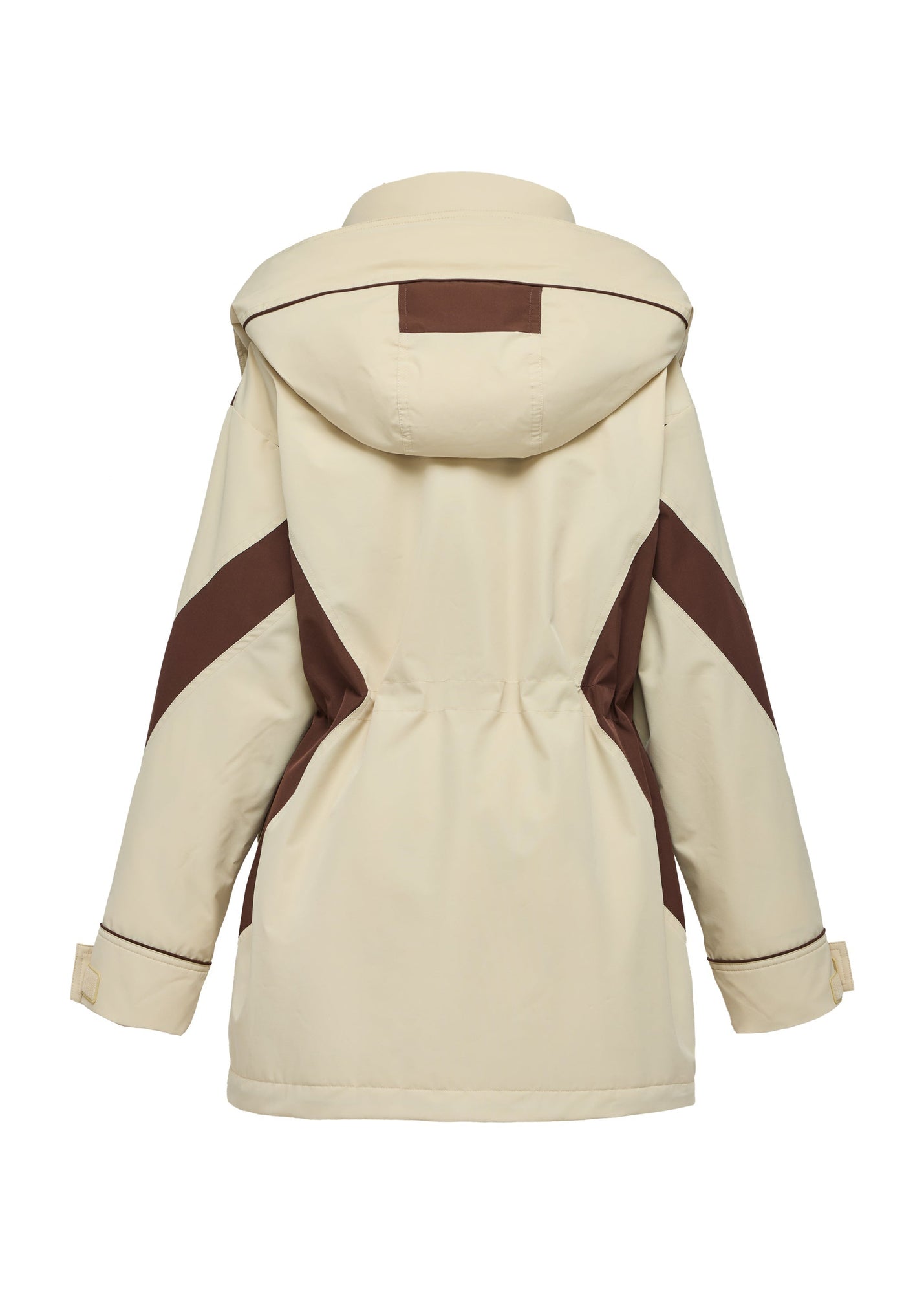 Contrast Trim Coat | Beige