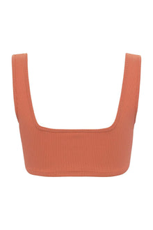 Allie Bikini Top | Coral Rib