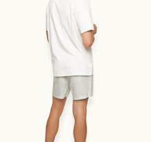 Cornell Linen Easy Tailored Fit Washed Linen Shorts | White Jade
