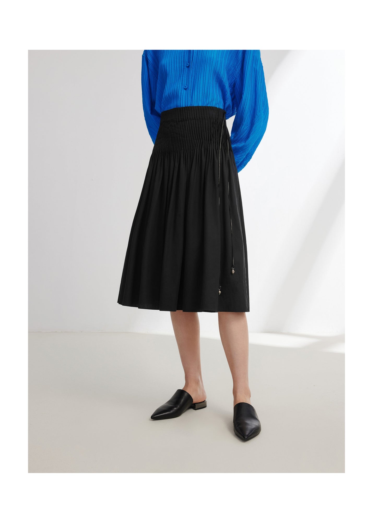 Cotton A Skirt | Black