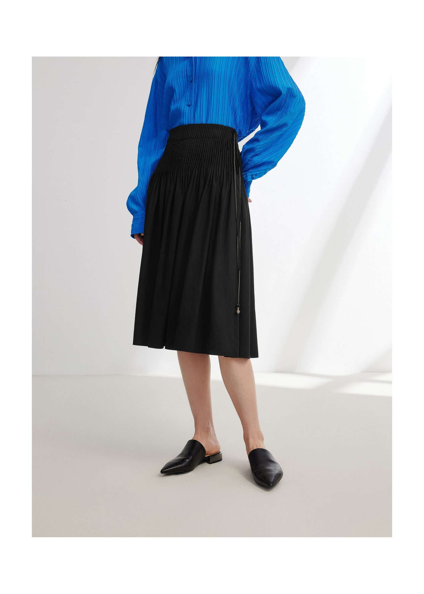 Cotton A Skirt | Black