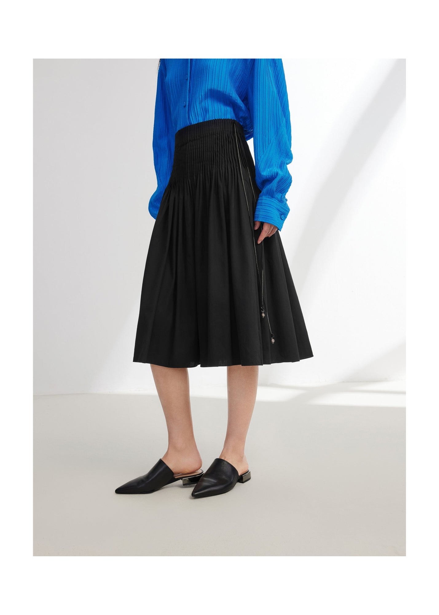 Cotton A Skirt | Black