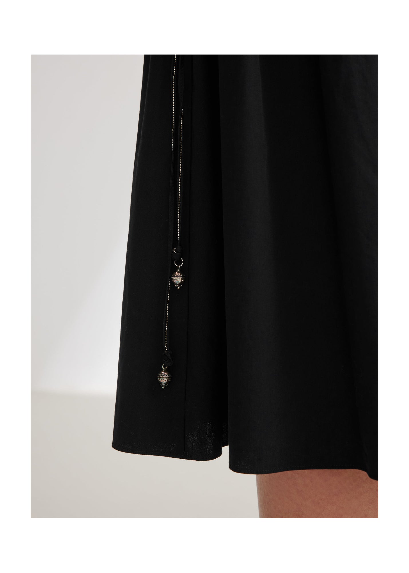 Cotton A Skirt | Black
