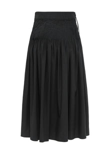 Cotton A Skirt | Black