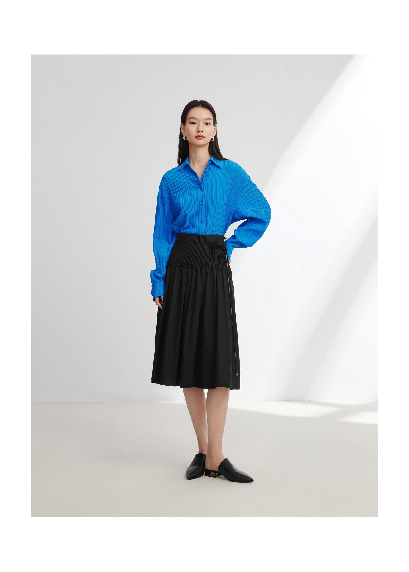 Cotton A Skirt | Black