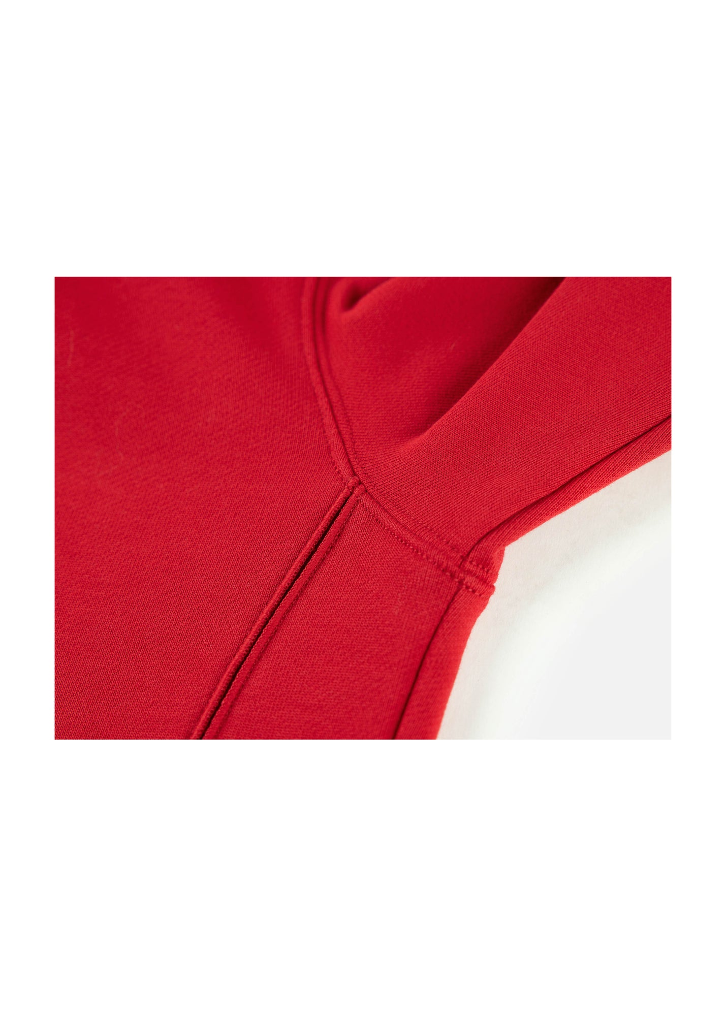 Cotton Embroidered Hoodie | Red