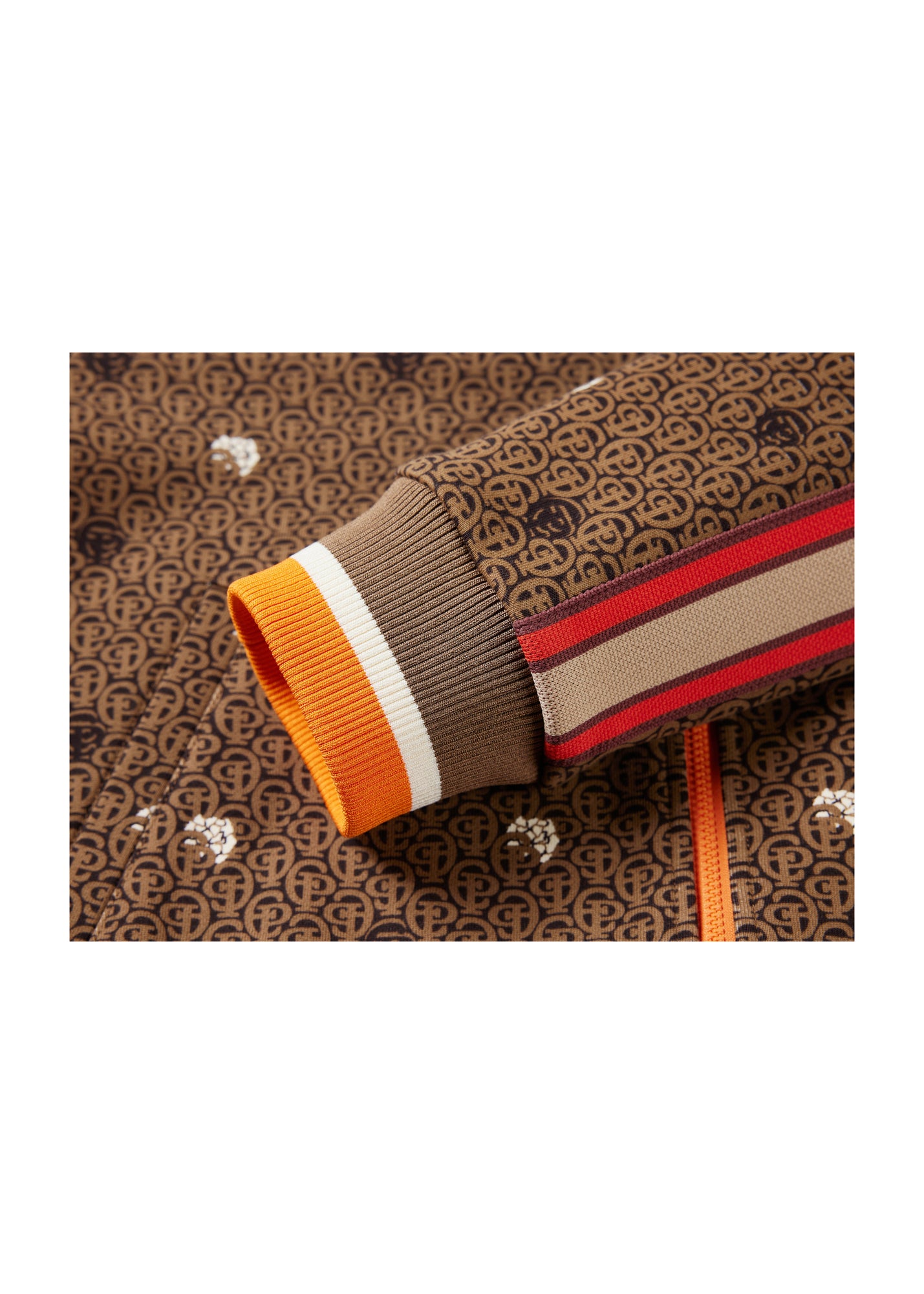 Cotton Printed Jacket | Brown