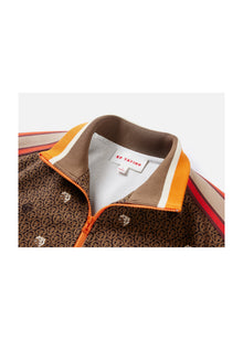 Cotton Printed Jacket | Brown