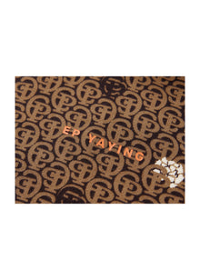 Cotton Printed Jacket | Brown