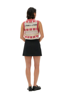 Cotton Suiting Mini Skirt | Black