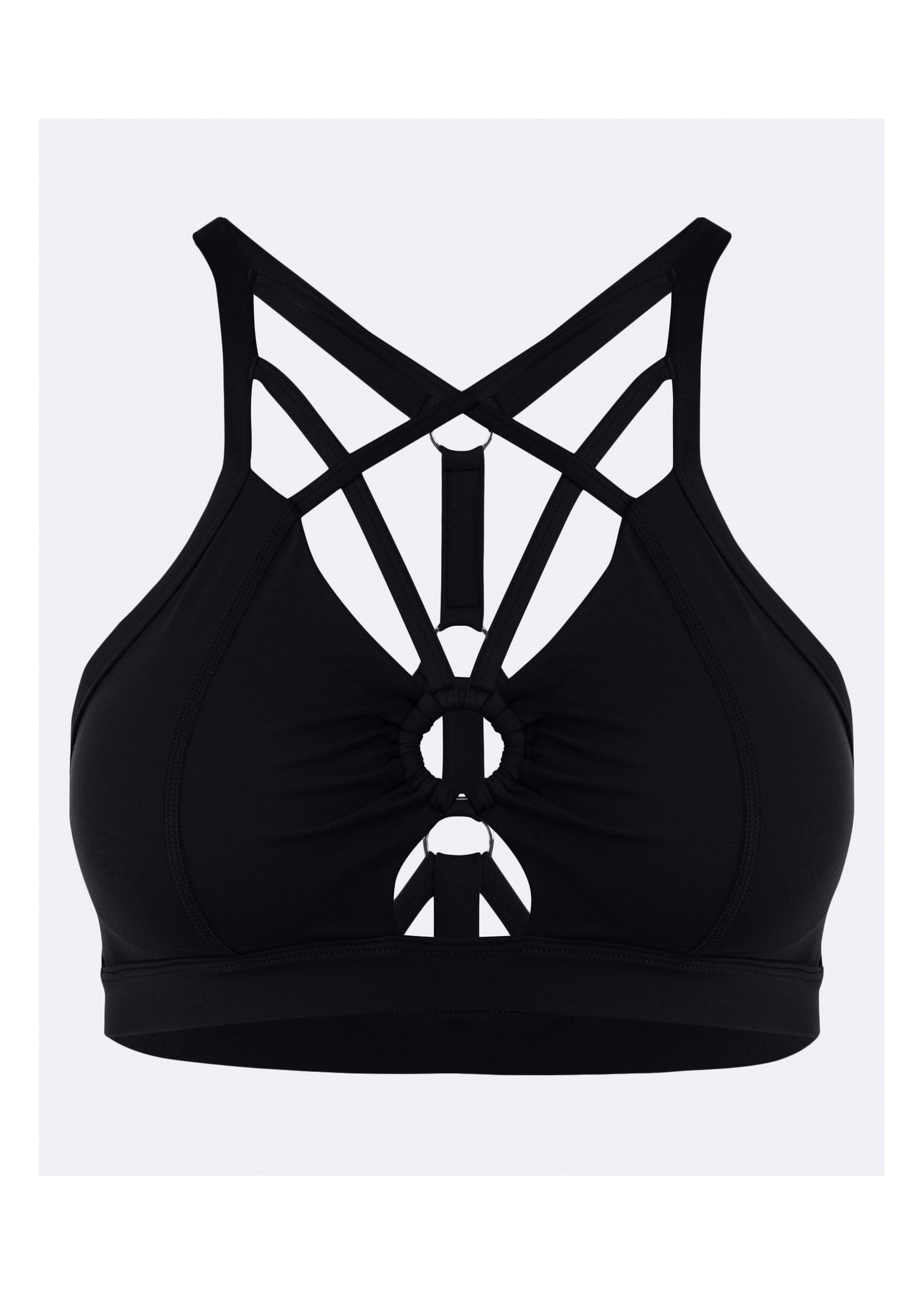 Criss Cross Front Top | Black