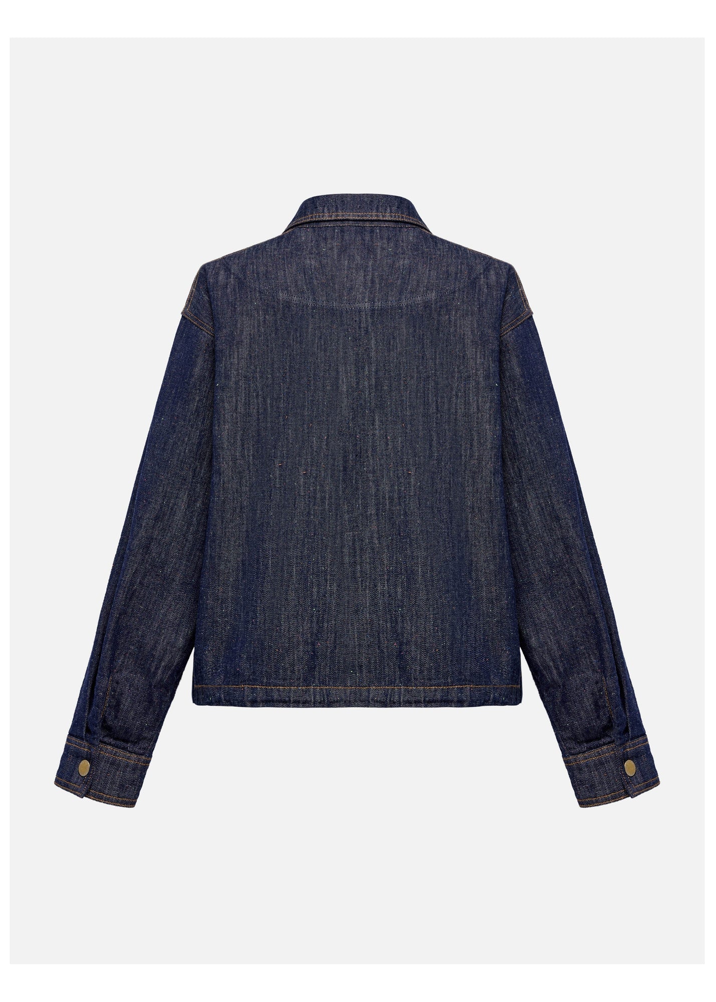 Cropped Denim Jacket | Navy