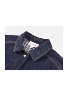 Cropped Denim Jacket | Navy