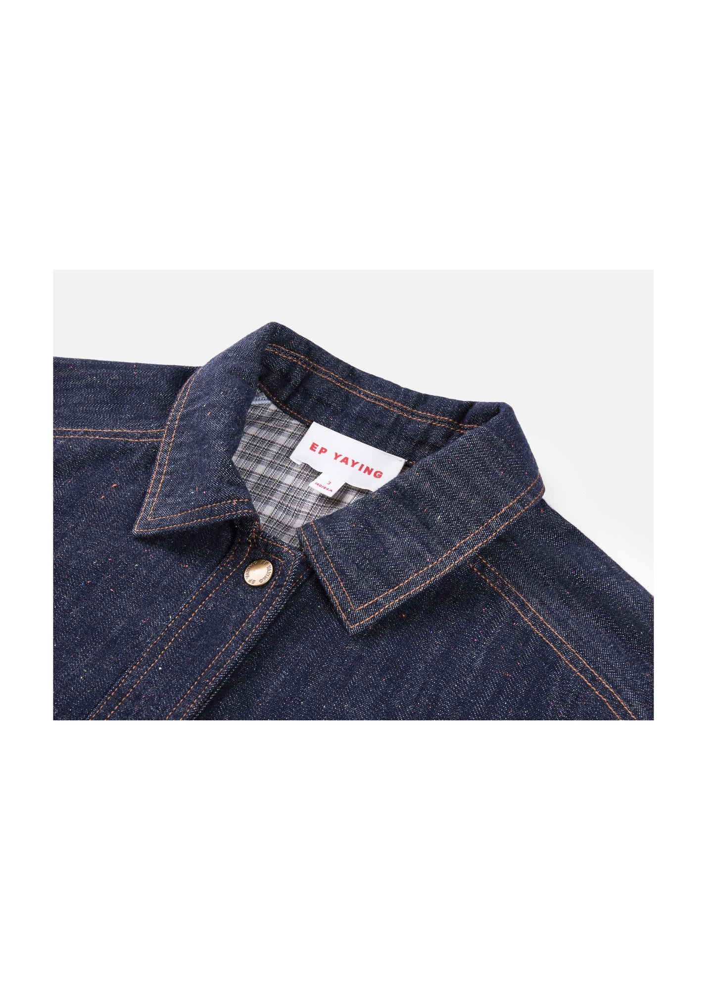 Cropped Denim Jacket | Navy