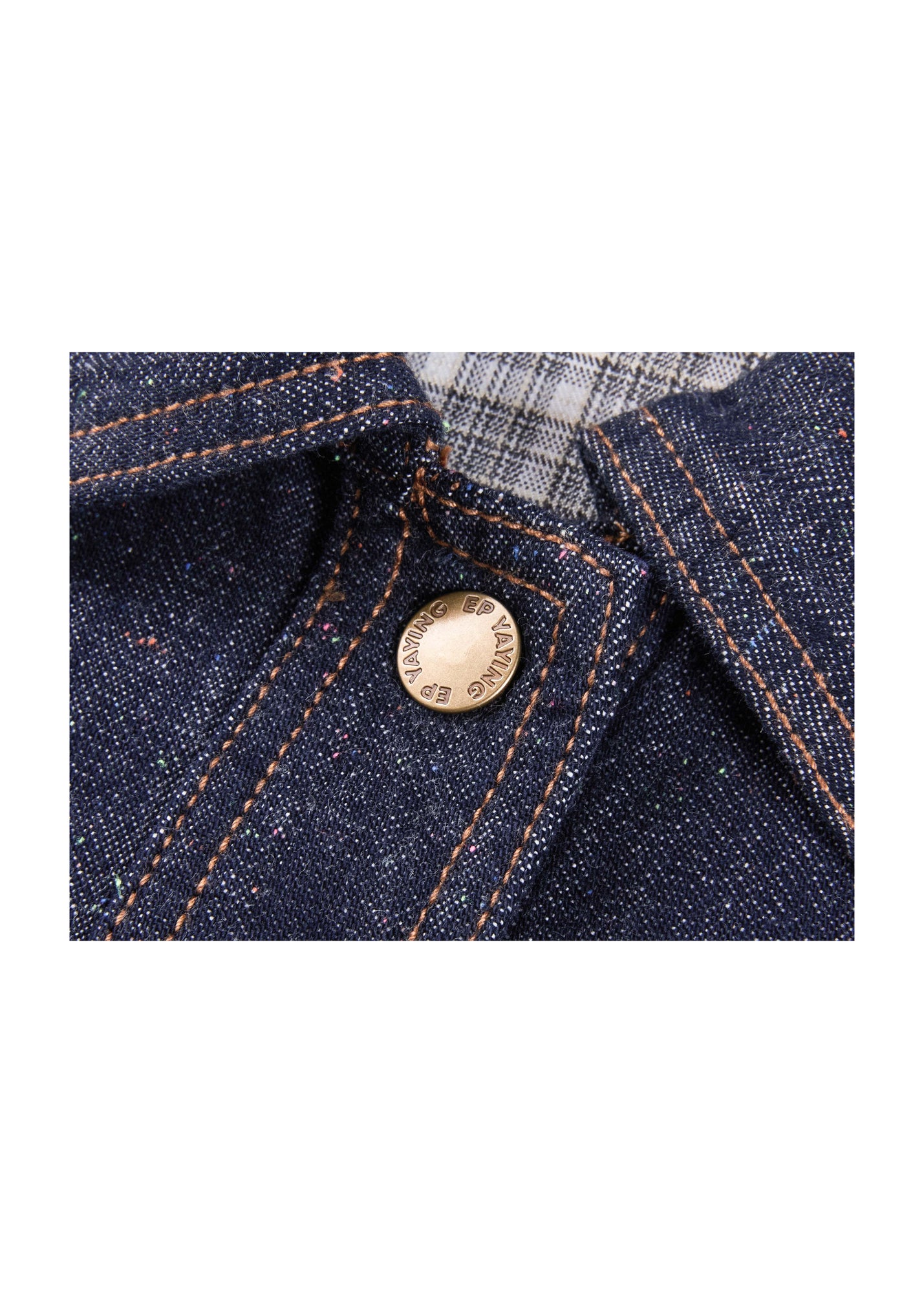 Cropped Denim Jacket | Navy
