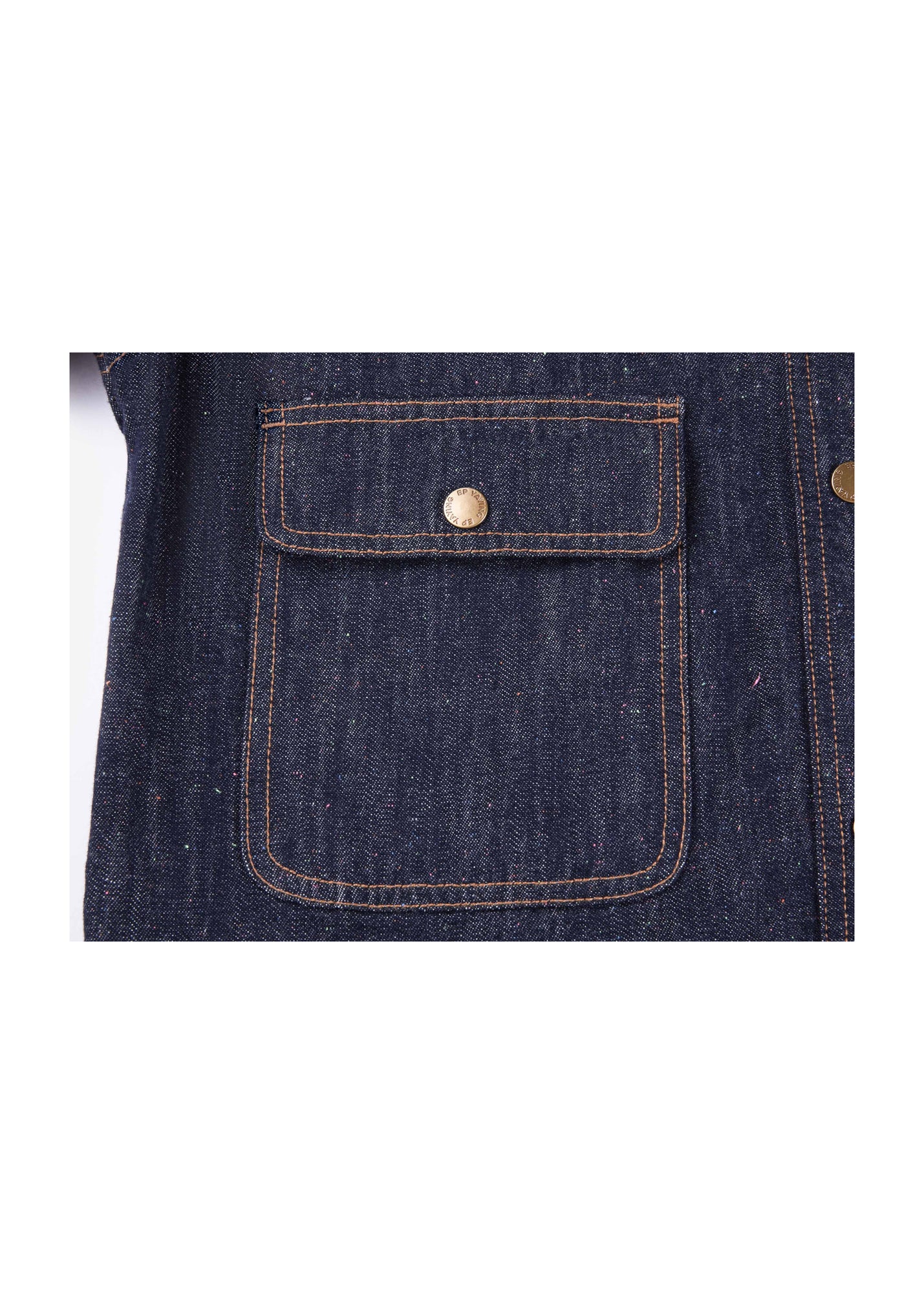 Cropped Denim Jacket | Navy