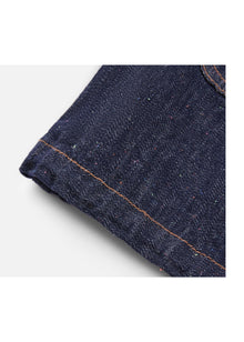 Cropped Denim Jacket | Navy