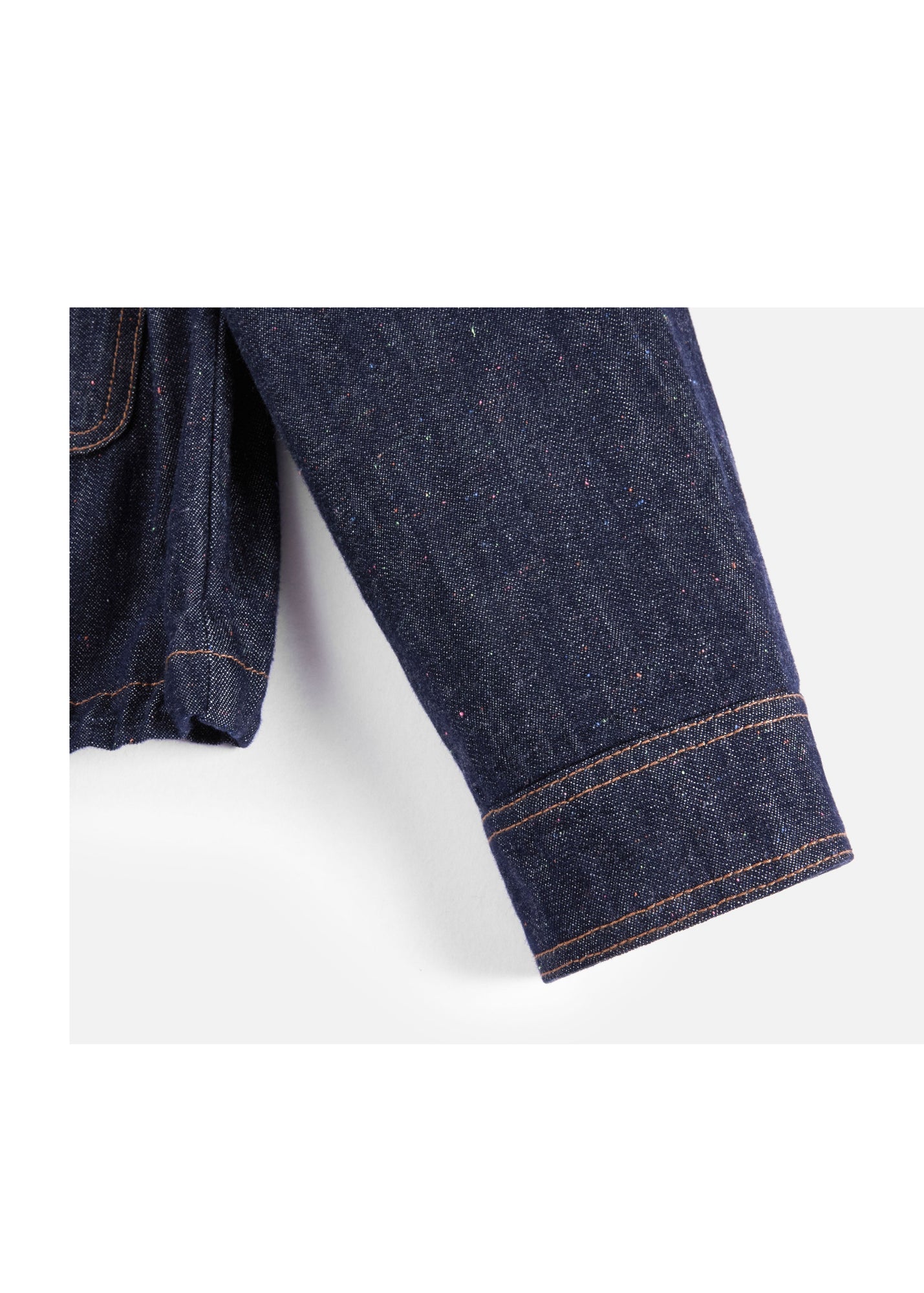 Cropped Denim Jacket | Navy
