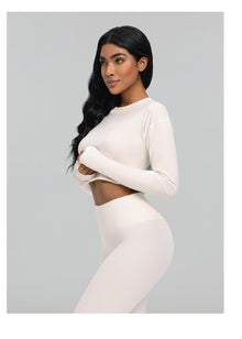 Cropped Long Sleeve | Ivory