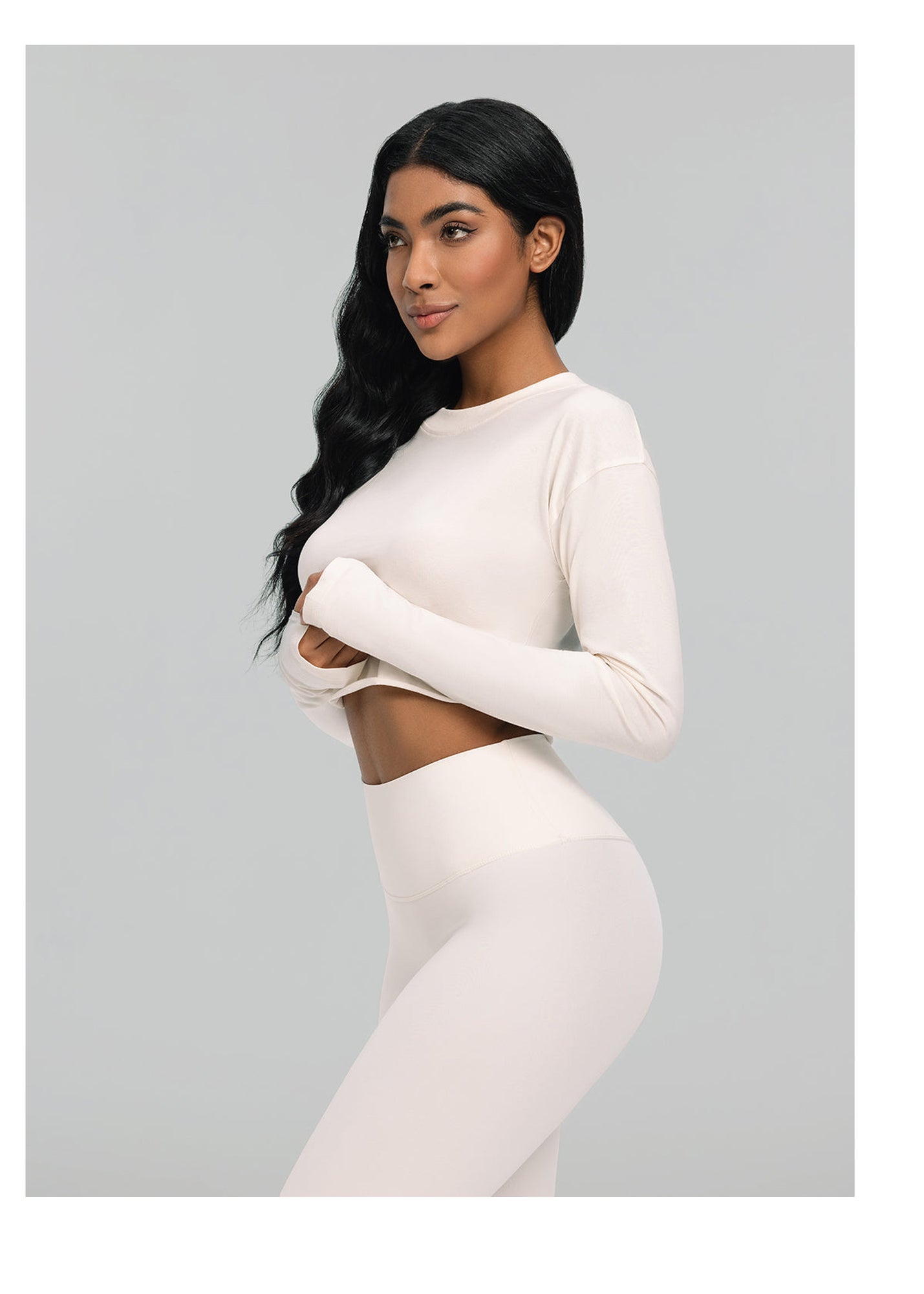 Cropped Long Sleeve | Ivory