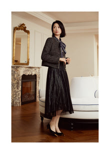 Cropped Tweed Jacket | Black
