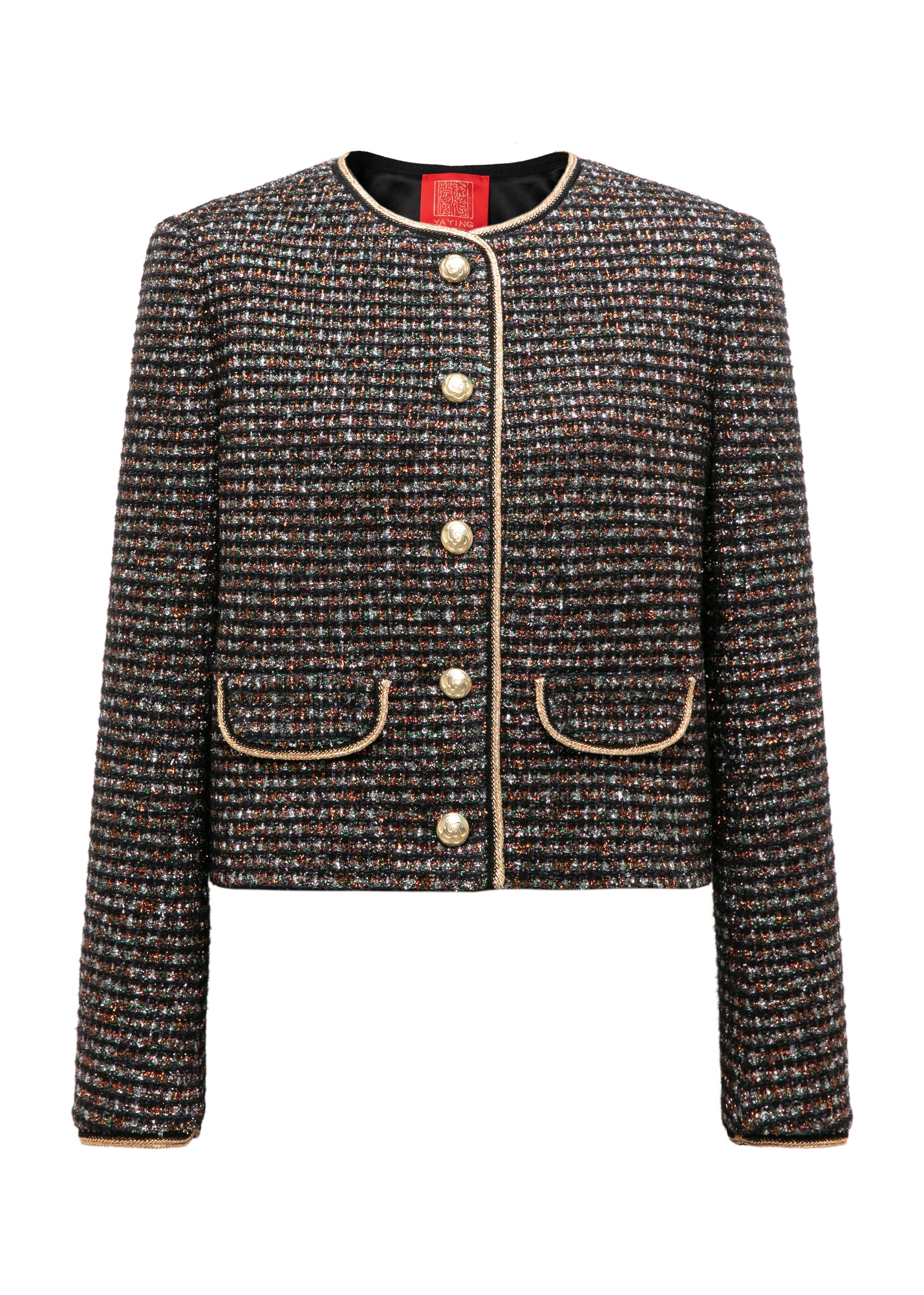 Cropped Tweed Jacket | Black