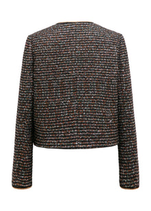 Cropped Tweed Jacket | Black