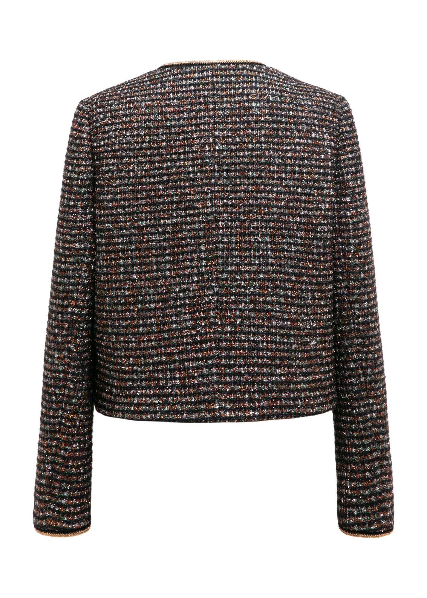 Cropped Tweed Jacket | Black
