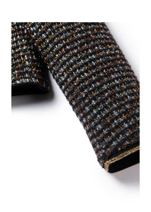 Cropped Tweed Jacket | Black