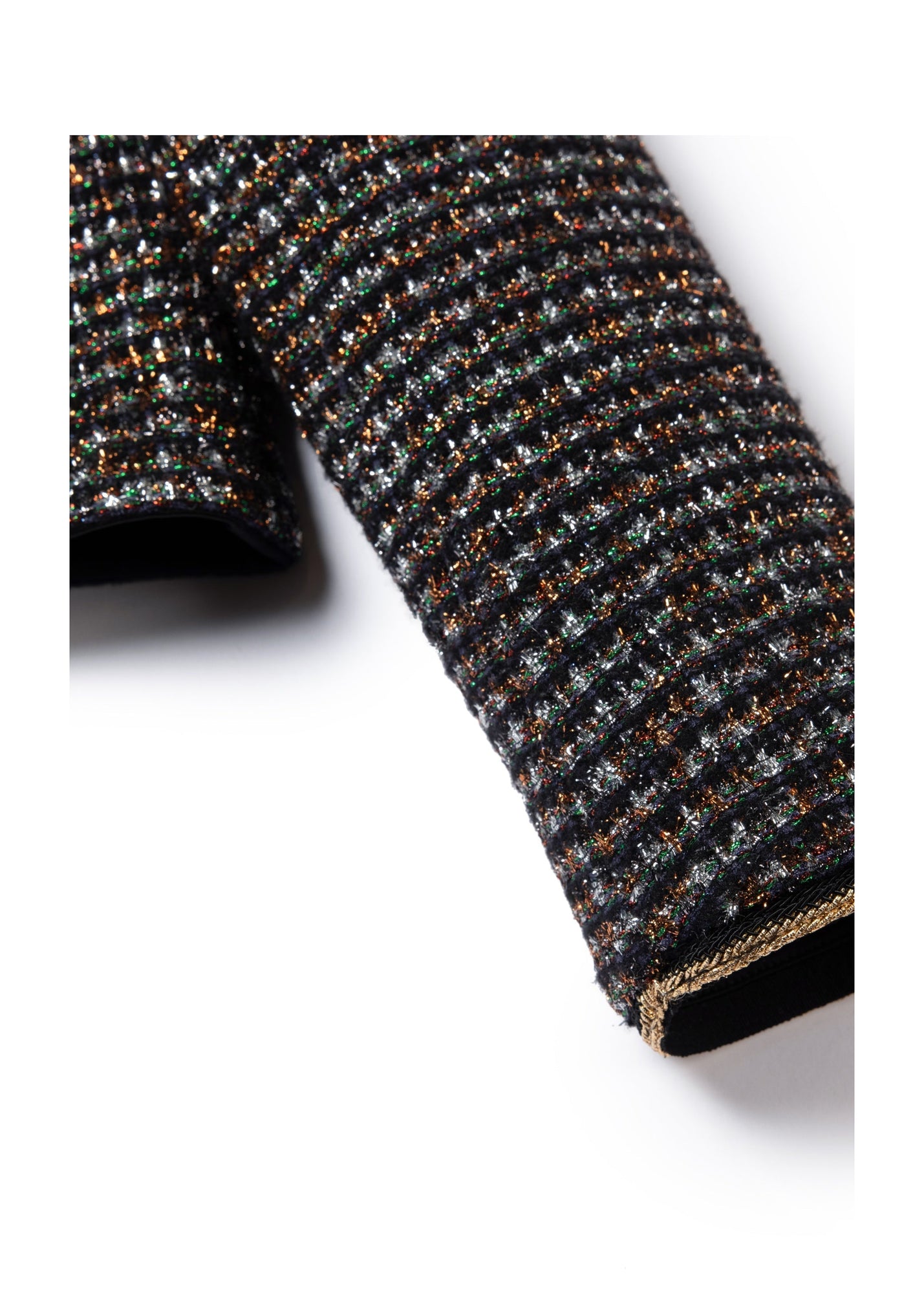 Cropped Tweed Jacket | Black
