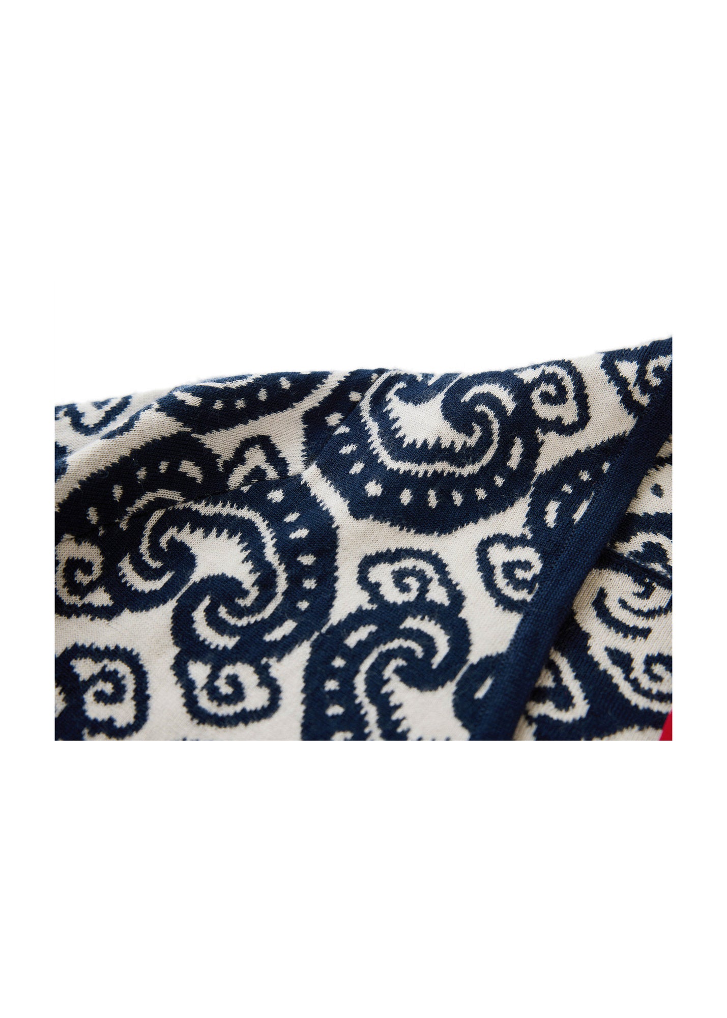 Cross-Front Knitted Cardigan | Navy