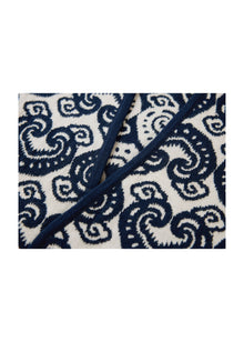 Cross-Front Knitted Cardigan | Navy