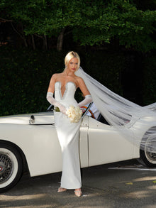 Ivanna Crystal Embellished Maxi Dress | White