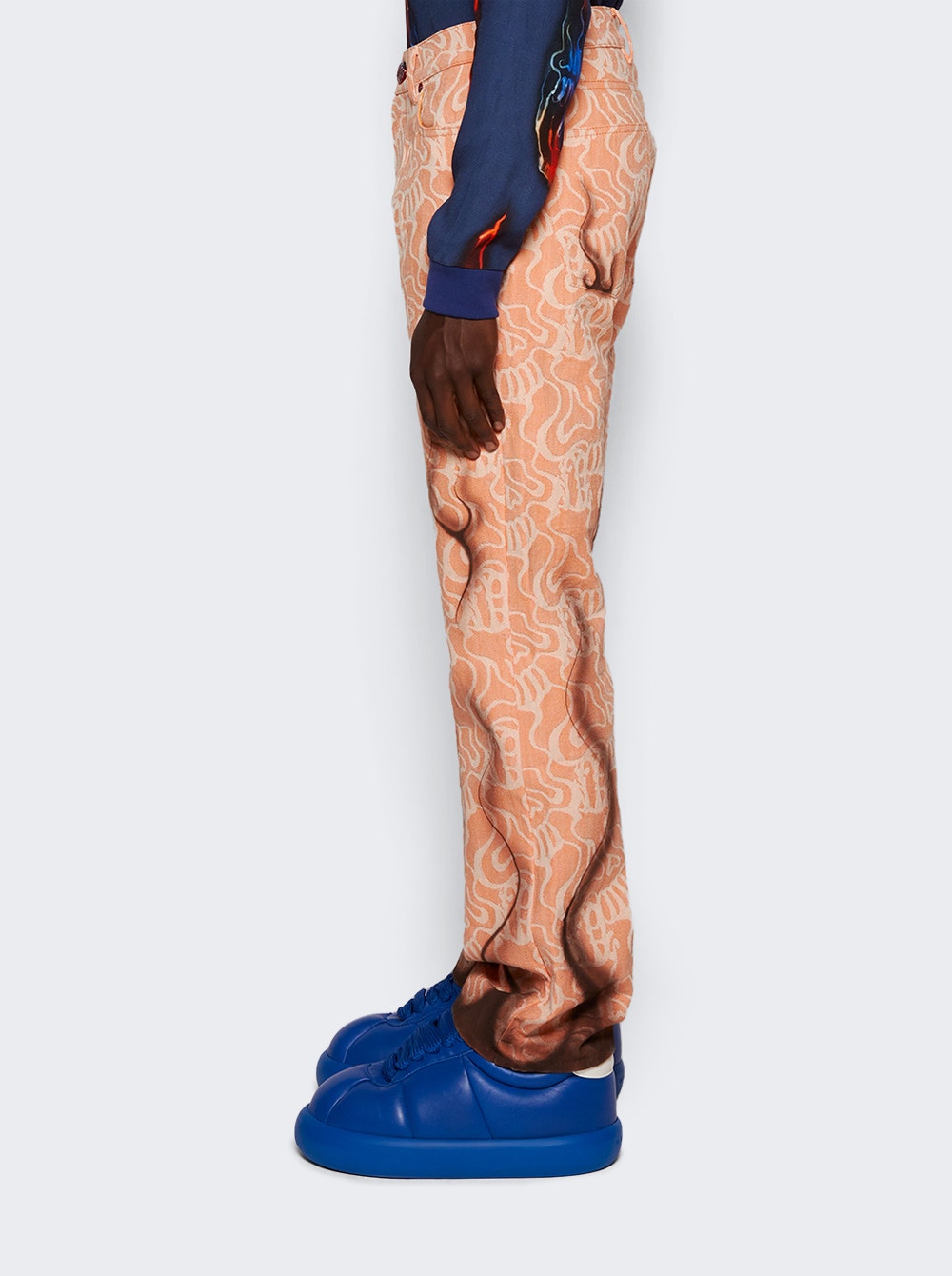 Men | Casella Meyer | Jacquard Flame Pants | Orange