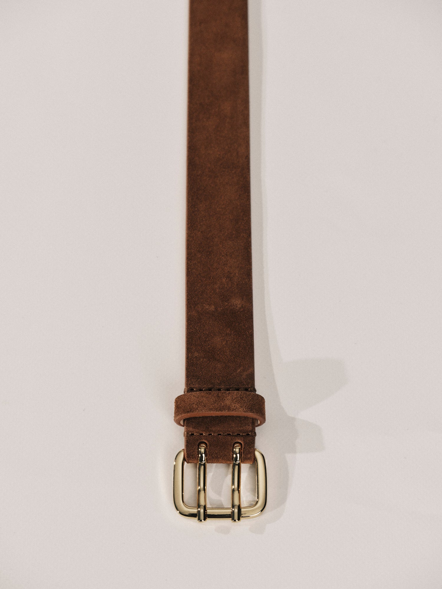 Mini Hutch Suede Belt | Sienna & 24K Gold