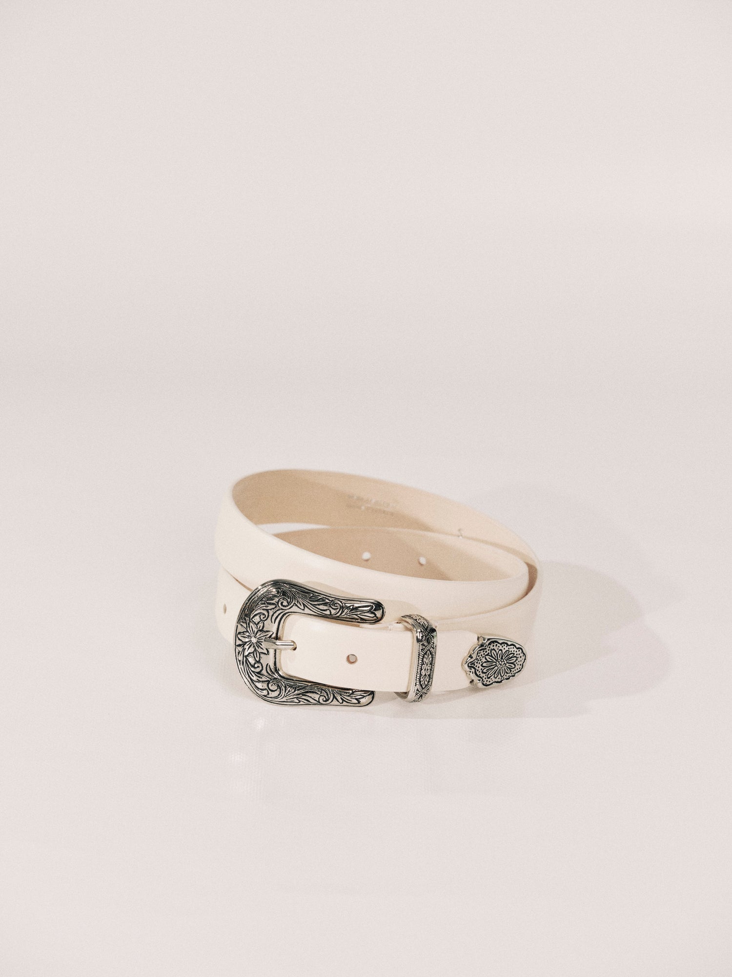 Western Belt | Ivory & Silver