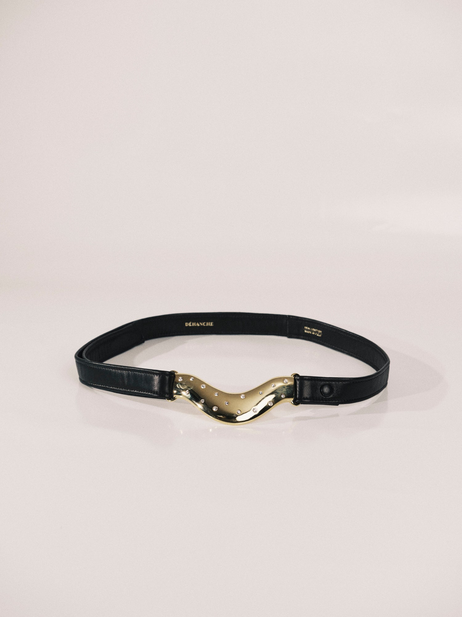 Brancusi Crystal Belt | Black Gold & Crystal