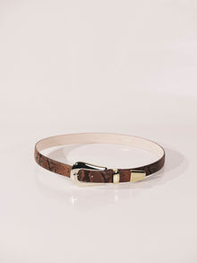 Colette Belt | Brown Python & Pale Gold