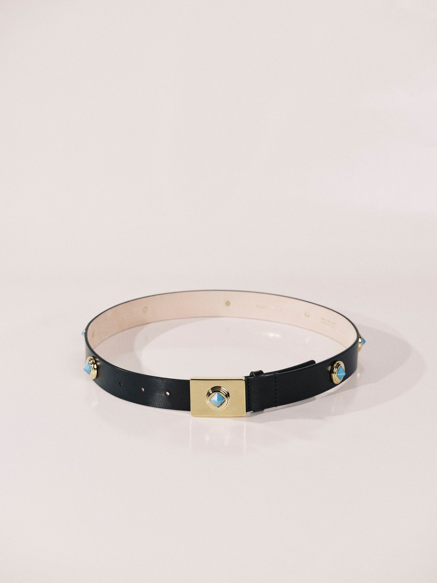 Medora Belt | Black Gold & Turquoise