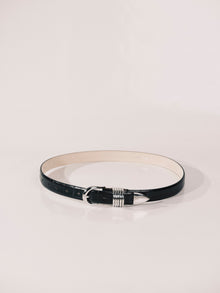 Hollyhock Dark Brown Eel Silver | Dark Brown Eel & Silver