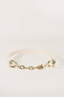 Elysees Belt | Ivory & 24K Gold