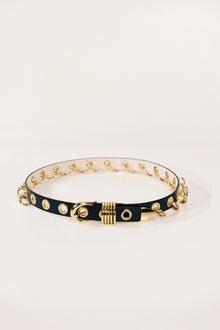 Revenge Belt | Black & 24K Gold