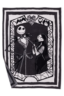 CozyChic Disney Jack And Sally Throw | Carbon Multi