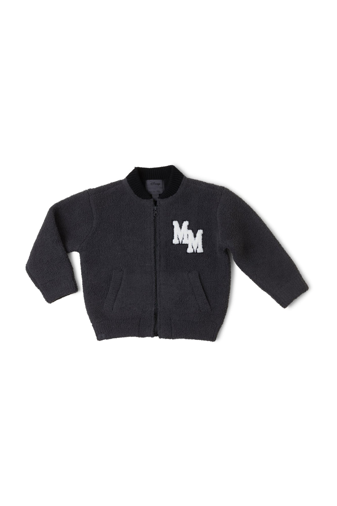 Toddlers | Cozychic Disney Classic Mickey Varsity Jacket | Carbon/Black