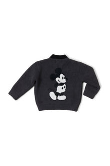 Toddlers | Cozychic Disney Classic Mickey Varsity Jacket | Carbon/Black