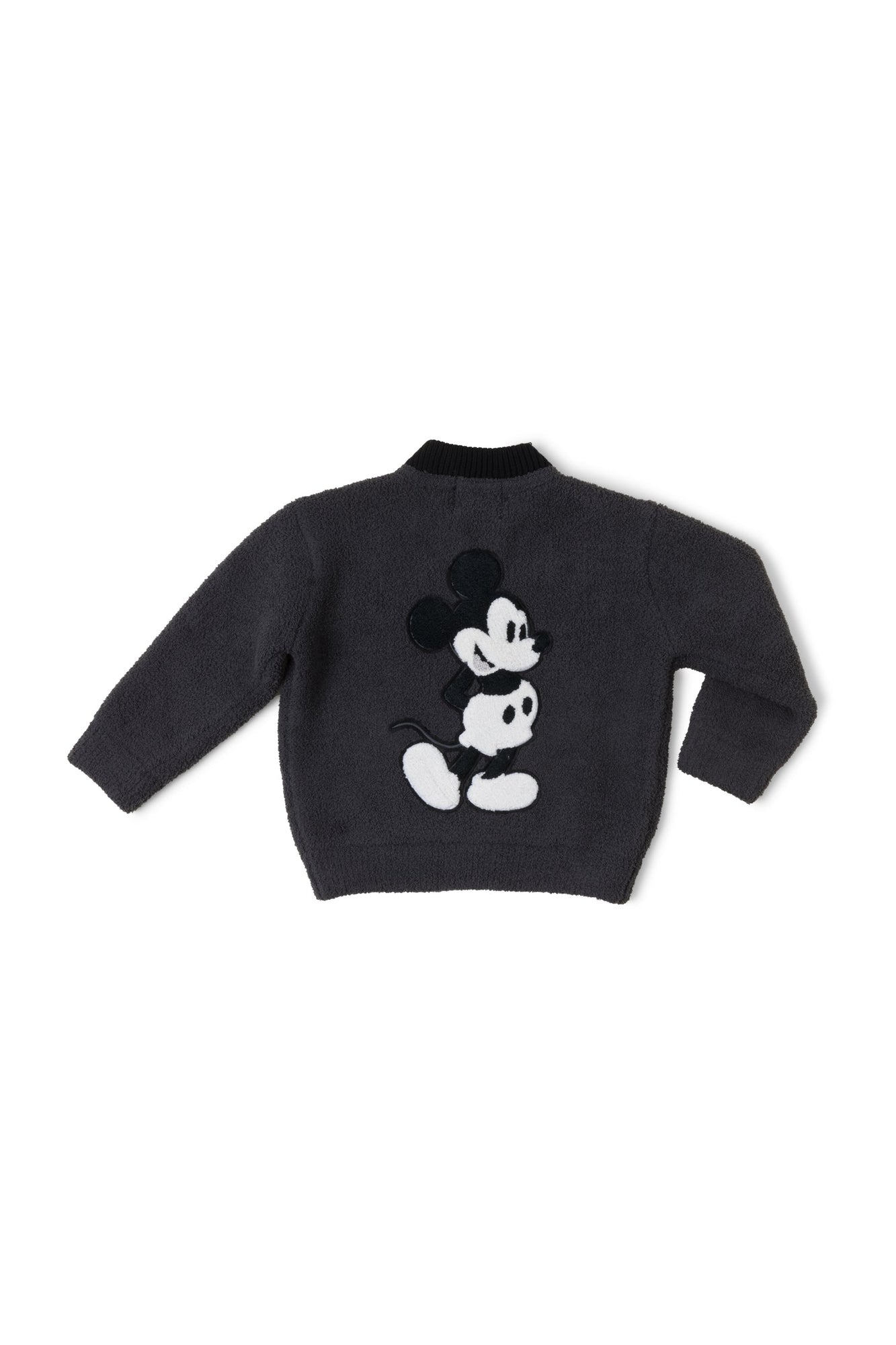 Toddlers | Cozychic Disney Classic Mickey Varsity Jacket | Carbon/Black