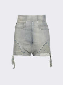 Rick Owens DRKSHDW | Denim Dirt Cutoff Shorts Sky | Blue