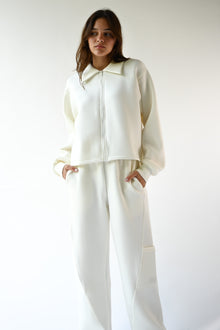 Kasey Knit Neoprene Jacket | Offwhite